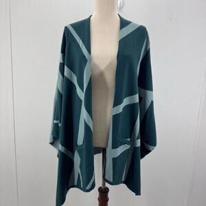 Wynne Layers Soft Knit Topper Open Cardigan 1X Lagenlook Artsy Cozy Resortwear